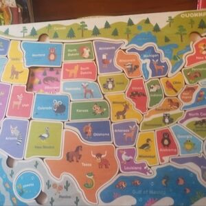 Colorful USA Map Puzzle